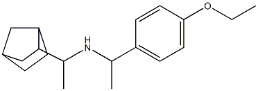 (1-{bicyclo[2.2.1]heptan-2-yl}ethyl)[1-(4-ethoxyphenyl)ethyl]amine Structure