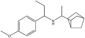 (1-{bicyclo[2.2.1]heptan-2-yl}ethyl)[1-(4-methoxyphenyl)propyl]amine