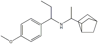 (1-{bicyclo[2.2.1]heptan-2-yl}ethyl)[1-(4-methoxyphenyl)propyl]amine|