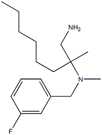 (1-amino-2-methyloctan-2-yl)[(3-fluorophenyl)methyl]methylamine|