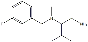 (1-amino-3-methylbutan-2-yl)[(3-fluorophenyl)methyl]methylamine Structure