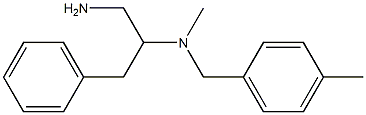 (1-amino-3-phenylpropan-2-yl)(methyl)[(4-methylphenyl)methyl]amine Structure