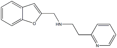 (1-benzofuran-2-ylmethyl)[2-(pyridin-2-yl)ethyl]amine,,结构式