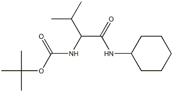 (1-Cyclohexylcarbamoyl-2-methyl-propyl)-carbamic acid tert-butyl ester 结构式