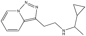 (1-cyclopropylethyl)(2-{[1,2,4]triazolo[3,4-a]pyridin-3-yl}ethyl)amine 结构式