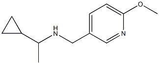 (1-cyclopropylethyl)[(6-methoxypyridin-3-yl)methyl]amine Structure