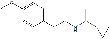 (1-cyclopropylethyl)[2-(4-methoxyphenyl)ethyl]amine Structure