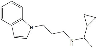 (1-cyclopropylethyl)[3-(1H-indol-1-yl)propyl]amine Structure