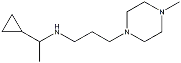 (1-cyclopropylethyl)[3-(4-methylpiperazin-1-yl)propyl]amine 结构式