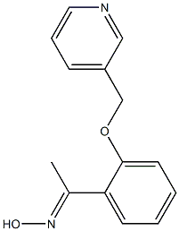 (1E)-1-[2-(pyridin-3-ylmethoxy)phenyl]ethanone oxime Structure