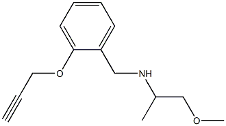  (1-methoxypropan-2-yl)({[2-(prop-2-yn-1-yloxy)phenyl]methyl})amine