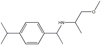(1-methoxypropan-2-yl)({1-[4-(propan-2-yl)phenyl]ethyl})amine Structure