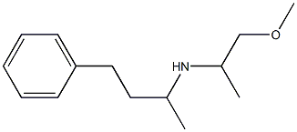 (1-methoxypropan-2-yl)(4-phenylbutan-2-yl)amine,,结构式