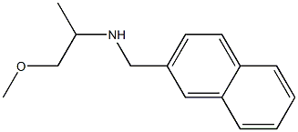 (1-methoxypropan-2-yl)(naphthalen-2-ylmethyl)amine,,结构式