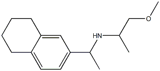 (1-methoxypropan-2-yl)[1-(5,6,7,8-tetrahydronaphthalen-2-yl)ethyl]amine 化学構造式