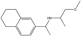 (1-methoxypropan-2-yl)[1-(5,6,7,8-tetrahydronaphthalen-2-yl)ethyl]amine,,结构式