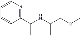(1-methoxypropan-2-yl)[1-(pyridin-2-yl)ethyl]amine Structure