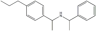 (1-phenylethyl)[1-(4-propylphenyl)ethyl]amine 结构式