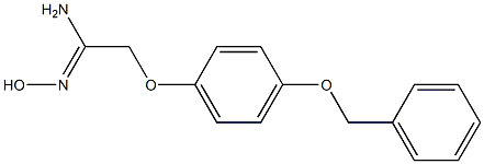 (1Z)-2-[4-(benzyloxy)phenoxy]-N'-hydroxyethanimidamide 结构式