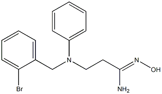 (1Z)-3-[(2-bromobenzyl)(phenyl)amino]-N'-hydroxypropanimidamide