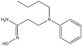 (1Z)-3-[butyl(phenyl)amino]-N'-hydroxypropanimidamide Structure