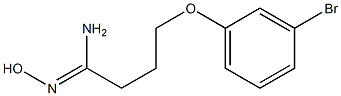 (1Z)-4-(3-bromophenoxy)-N'-hydroxybutanimidamide Structure