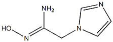 (1Z)-N'-hydroxy-2-(1H-imidazol-1-yl)ethanimidamide,,结构式