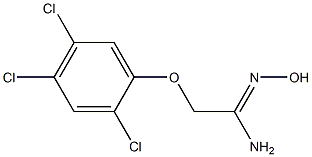 (1Z)-N'-hydroxy-2-(2,4,5-trichlorophenoxy)ethanimidamide Struktur