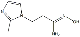 (1Z)-N'-hydroxy-3-(2-methyl-1H-imidazol-1-yl)propanimidamide Structure