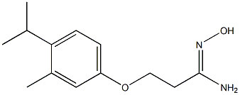 (1Z)-N'-hydroxy-3-(4-isopropyl-3-methylphenoxy)propanimidamide