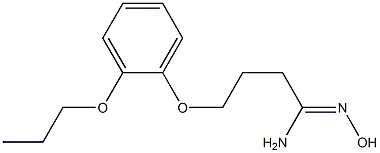 (1Z)-N'-hydroxy-4-(2-propoxyphenoxy)butanimidamide 结构式