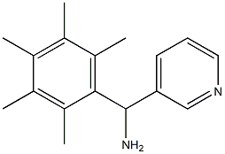 (2,3,4,5,6-pentamethylphenyl)(pyridin-3-yl)methanamine Structure