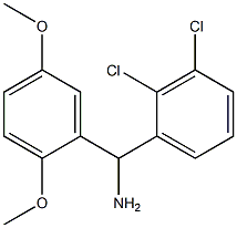(2,3-dichlorophenyl)(2,5-dimethoxyphenyl)methanamine Struktur