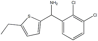 (2,3-dichlorophenyl)(5-ethylthiophen-2-yl)methanamine Structure