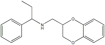 (2,3-dihydro-1,4-benzodioxin-2-ylmethyl)(1-phenylpropyl)amine Structure