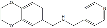 (2,3-dihydro-1,4-benzodioxin-6-ylmethyl)(pyridin-4-ylmethyl)amine Structure