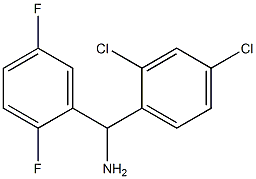 (2,4-dichlorophenyl)(2,5-difluorophenyl)methanamine Structure