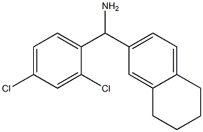 (2,4-dichlorophenyl)(5,6,7,8-tetrahydronaphthalen-2-yl)methanamine 化学構造式