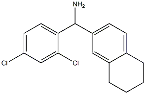 (2,4-dichlorophenyl)(5,6,7,8-tetrahydronaphthalen-2-yl)methanamine Structure