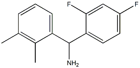 (2,4-difluorophenyl)(2,3-dimethylphenyl)methanamine,,结构式