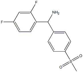(2,4-difluorophenyl)(4-methanesulfonylphenyl)methanamine