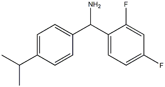 (2,4-difluorophenyl)[4-(propan-2-yl)phenyl]methanamine 结构式