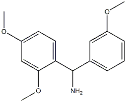 (2,4-dimethoxyphenyl)(3-methoxyphenyl)methanamine 化学構造式