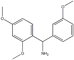 (2,4-dimethoxyphenyl)(3-methoxyphenyl)methanamine Structure