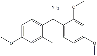 (2,4-dimethoxyphenyl)(4-methoxy-2-methylphenyl)methanamine Struktur