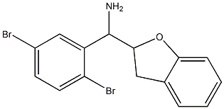 (2,5-dibromophenyl)(2,3-dihydro-1-benzofuran-2-yl)methanamine 结构式