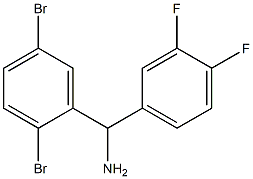 (2,5-dibromophenyl)(3,4-difluorophenyl)methanamine