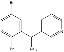 (2,5-dibromophenyl)(pyridin-3-yl)methanamine Structure