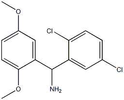 (2,5-dichlorophenyl)(2,5-dimethoxyphenyl)methanamine Struktur