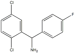 (2,5-dichlorophenyl)(4-fluorophenyl)methanamine 化学構造式